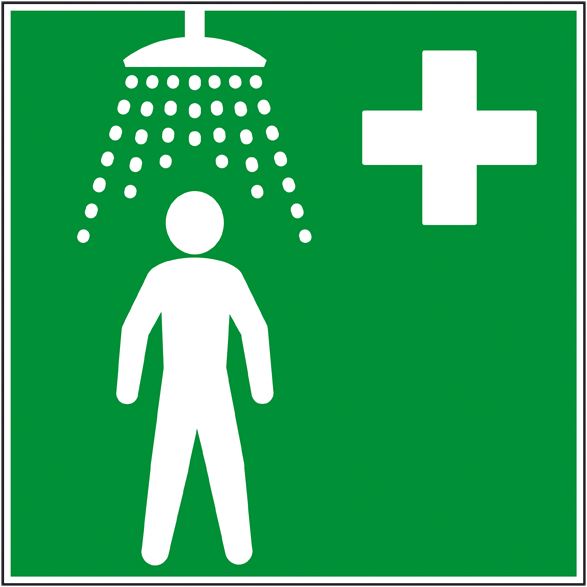 Pictogramme de signalisation : douche de sécurité
