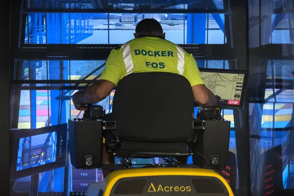 Simulateur de conduite de portique