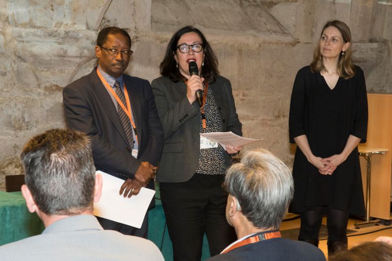 Moussa Oumarou, Directeur du département de la gouvernance et du tripartisme de l’OIT, Sandrine Foulon, Rédactrice en chef adjointe d’Alternatives économiques et Bénédicte Ravache, secrétaire générale de l’ANDRH