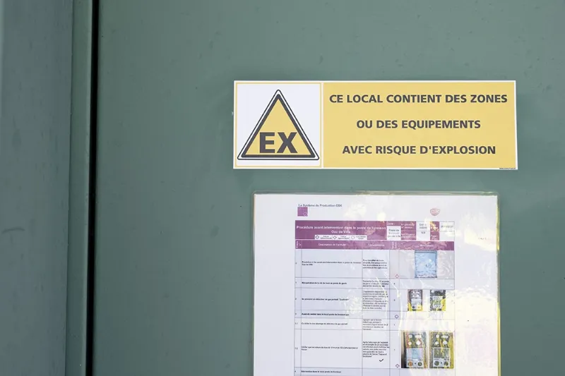 Panneau de signalisation ATEX