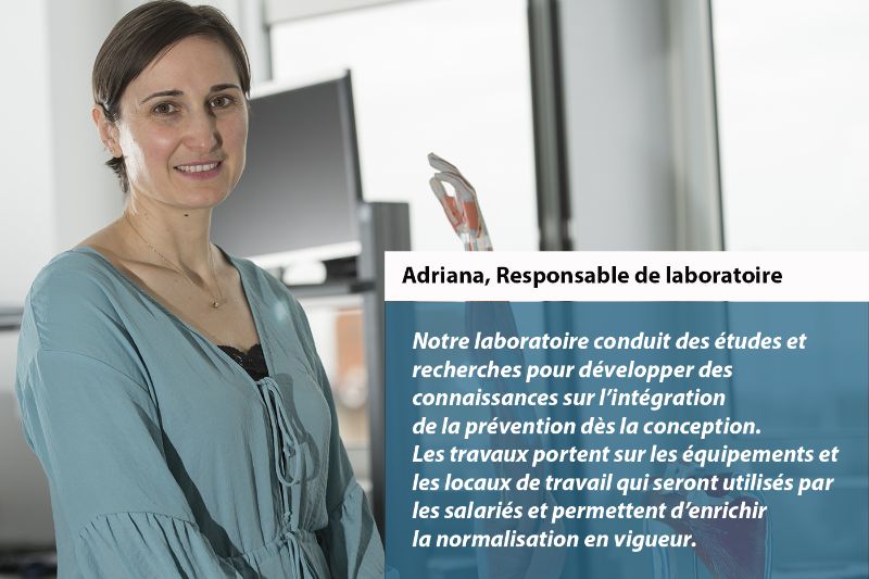 Adriana, responsable de laboratoire
