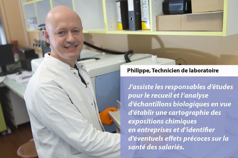 Philippe, technicien de laboratoire