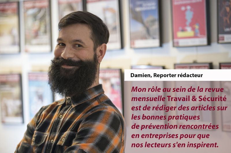 Damien, reporter rédacteur