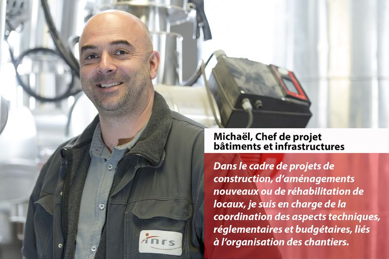 Michaël, chef de projet bâtiments et infrastructures