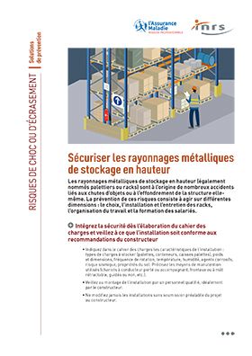 Sécuriser les rayonnages métalliques de stockage en hauteur