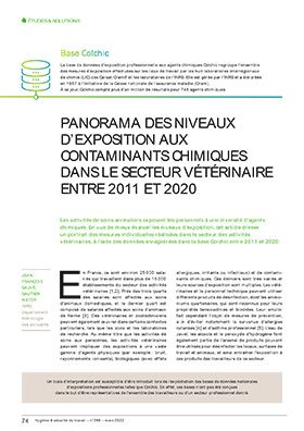 Hygiène et sécurité du travail, revue trimestrielle scientifique de l\'INRS