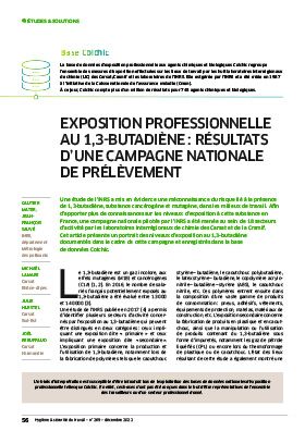 Hygiène et sécurité du travail, revue trimestrielle scientifique de l\'INRS
