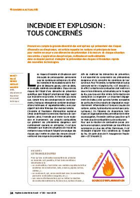 Hygiène et sécurité du travail, revue trimestrielle scientifique de l\'INRS