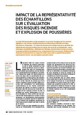 Hygiène et sécurité du travail, revue trimestrielle scientifique de l\'INRS