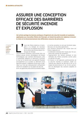 Hygiène et sécurité du travail, revue trimestrielle scientifique de l\'INRS