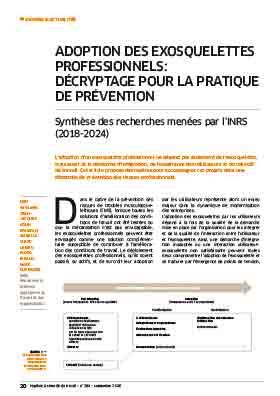 Hygiène et sécurité du travail, revue trimestrielle scientifique de l\'INRS
