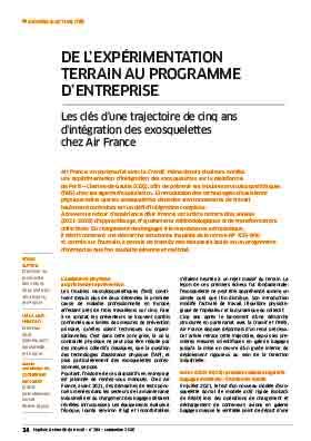 Hygiène et sécurité du travail, revue trimestrielle scientifique de l\'INRS