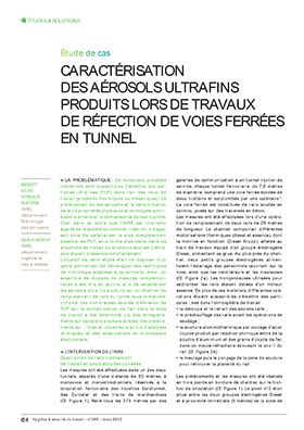 Hygiène et sécurité du travail, revue trimestrielle scientifique de l\'INRS