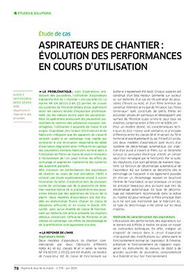 Hygiène et sécurité du travail, revue trimestrielle scientifique de l\'INRS