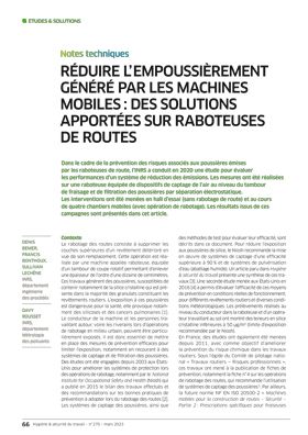Hygiène et sécurité du travail, revue trimestrielle scientifique de l\'INRS