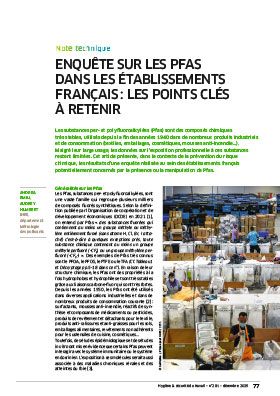 Hygiène et sécurité du travail, revue trimestrielle scientifique de l\'INRS