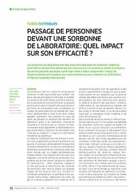 Hygiène et sécurité du travail, revue trimestrielle scientifique de l\'INRS