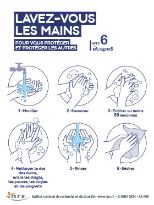 Lavez-vous les mains en 6 étapes