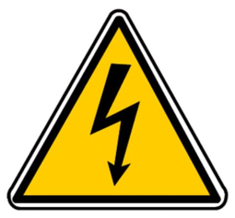 Pictogramme d'avertissement du danger électrique