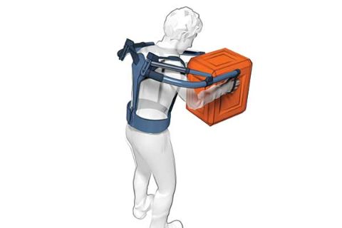 Dispositif à ressorts d’assistance des membres supérieurs de type exosquelette 