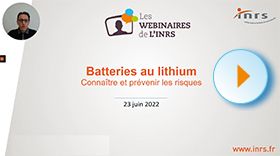 Webinaire - Batteries au lithium : connaître et prévenir les risques