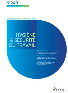 Hygiène et sécurité du travail, revue trimestrielle scientifique de l\'INRS