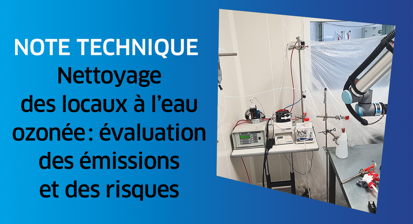 Note technique (HST n° 284) : nettoyage des locaux à l’eau ozonée