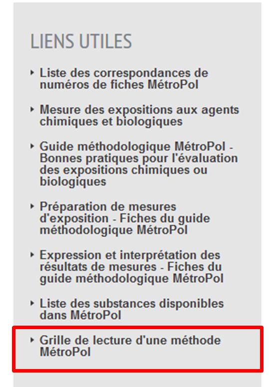 Metropol - Comment lire les nouvelles méthodes ?