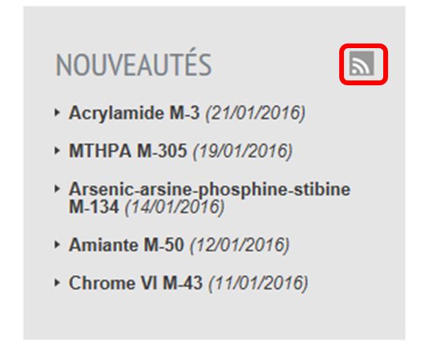 Metropol - Peut-on être informé de la publication de nouvelles méthodes ?