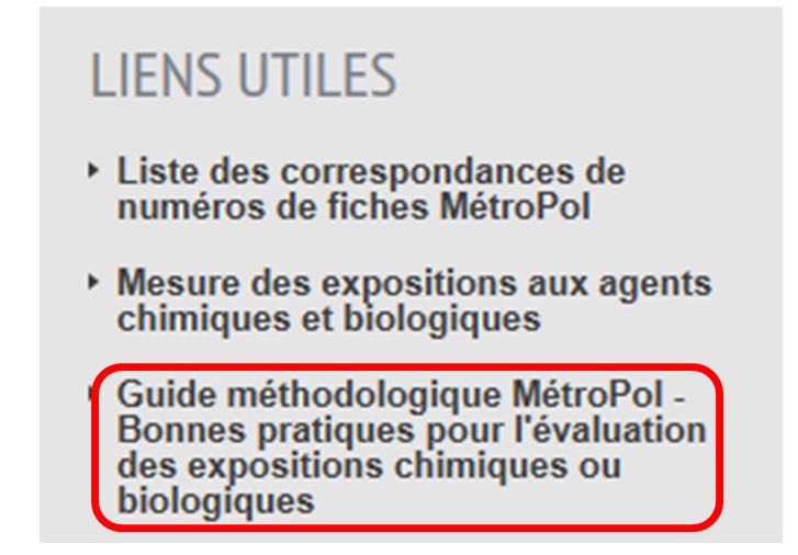 Metropol - 15)\tOù sont les anciennes fiches méthodologiques ?