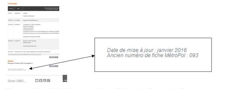 Metropol - Comment retrouver mes anciennes références ?