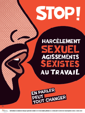 STOP ! Harcèlement sexuel agissements sexistes au travail (homme)