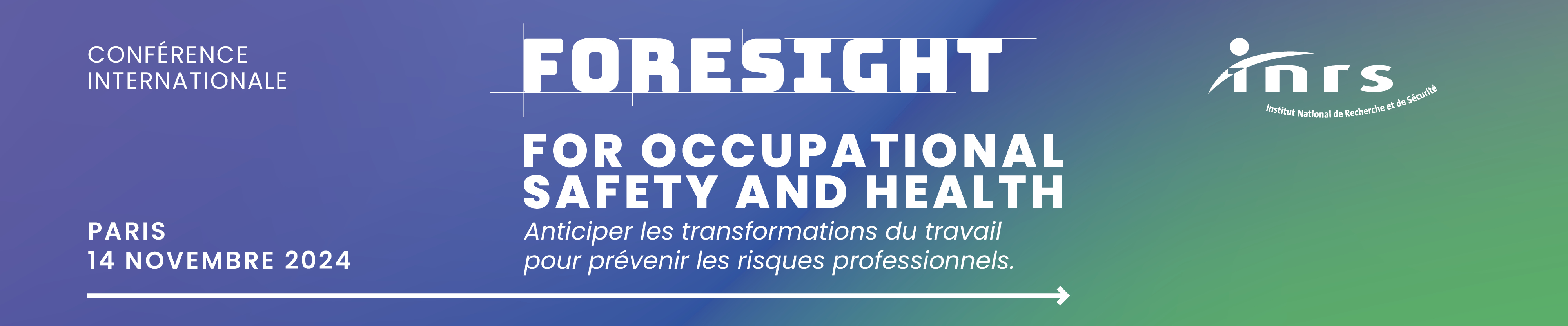 Foresight for occupational safety and health Conférence