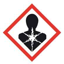 Pictogramme « Danger pour la santé » d’étiquetage du règlement CLP des produits reprotoxiques de catégorie 2
